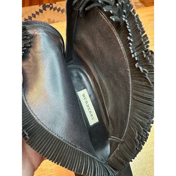 Burberry Nadison Fringe Peep-Toe Ankle Booties - Picture 13 of 13